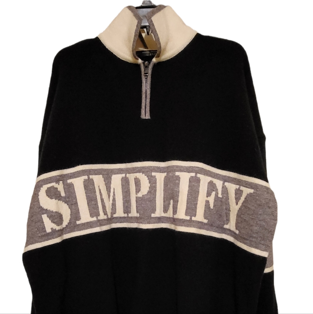 SIMPLIFY Sweater Large two tone